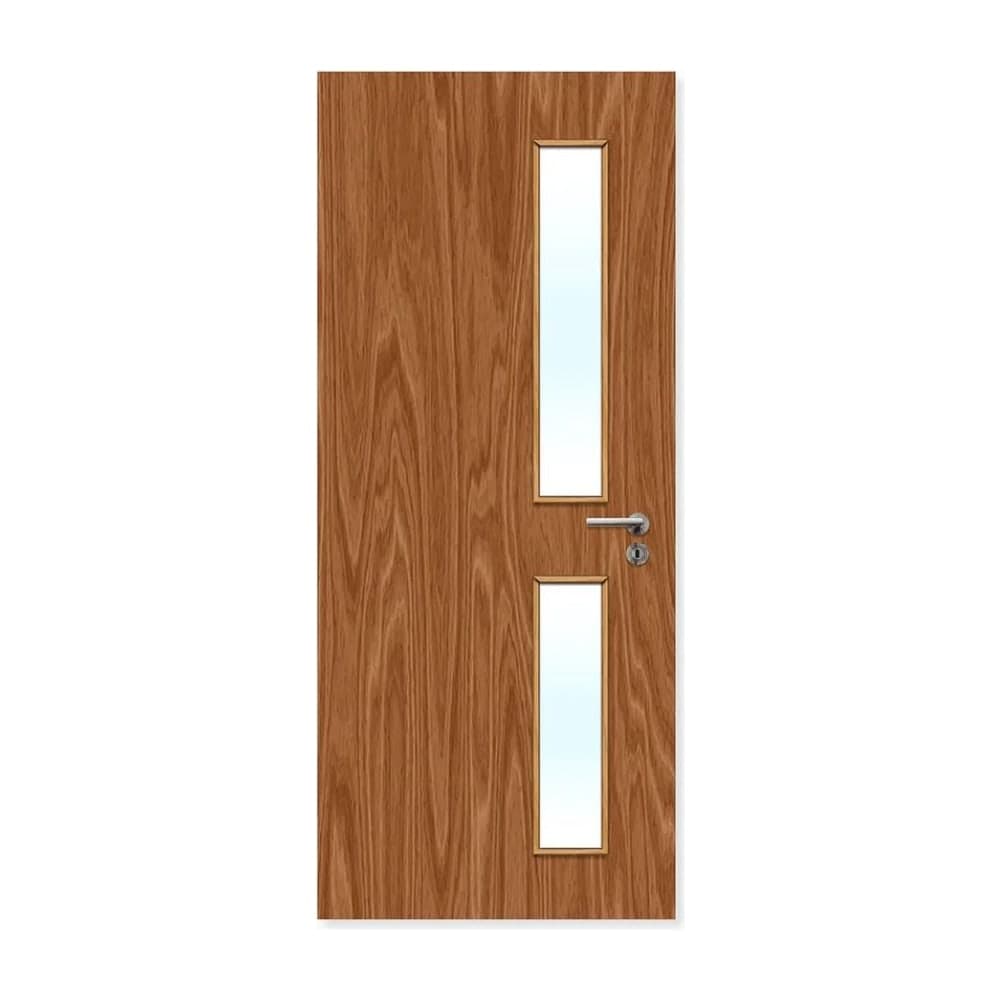 FDR 16G Internal Plywood Paint Grade Glazed FD30 Fire Door — alternate view