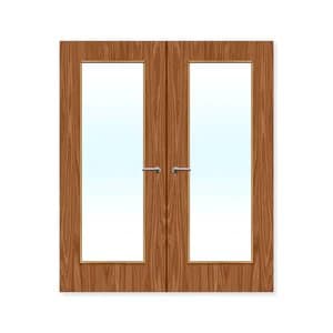 FDR 19G External Plywood Paint Grade Glazed Double FD60 Fire Doors