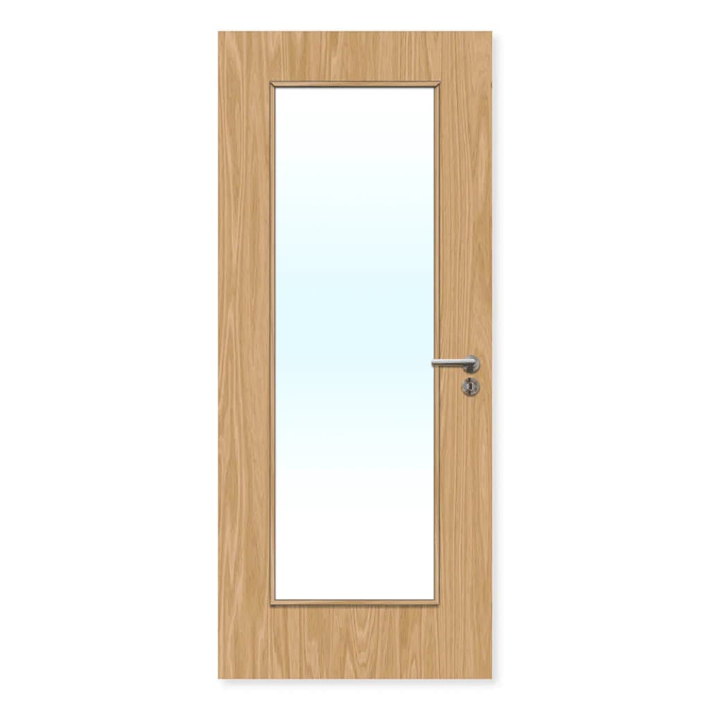 FDR 19G Internal Plywood Paint Grade Glazed FD30 Fire Door