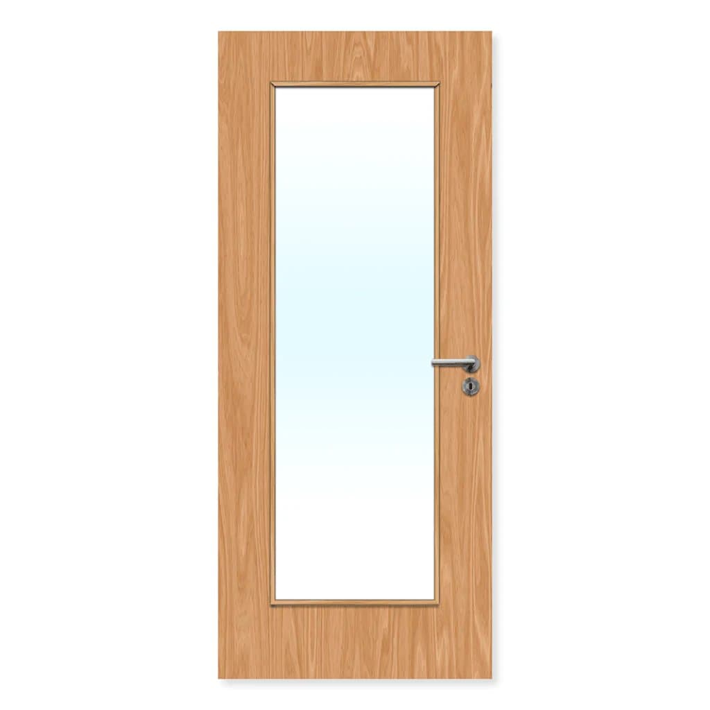 FDR 19G Made To Measure Internal Plywood Paint Grade Glazed FD30 Fire Door