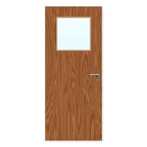 FDR 1G Made To Measure External Plywood Paint Grade Glazed FD60 Fire Door