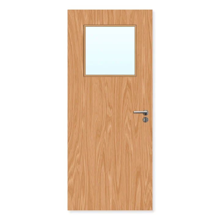 FDR 1G Made To Measure Internal Plywood Paint Grade Glazed FD60 Fire Door