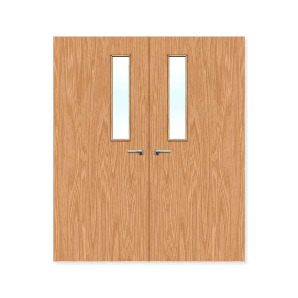 FDR 3G Internal Plywood Paint Grade Glazed Double FD60 Fire Doors
