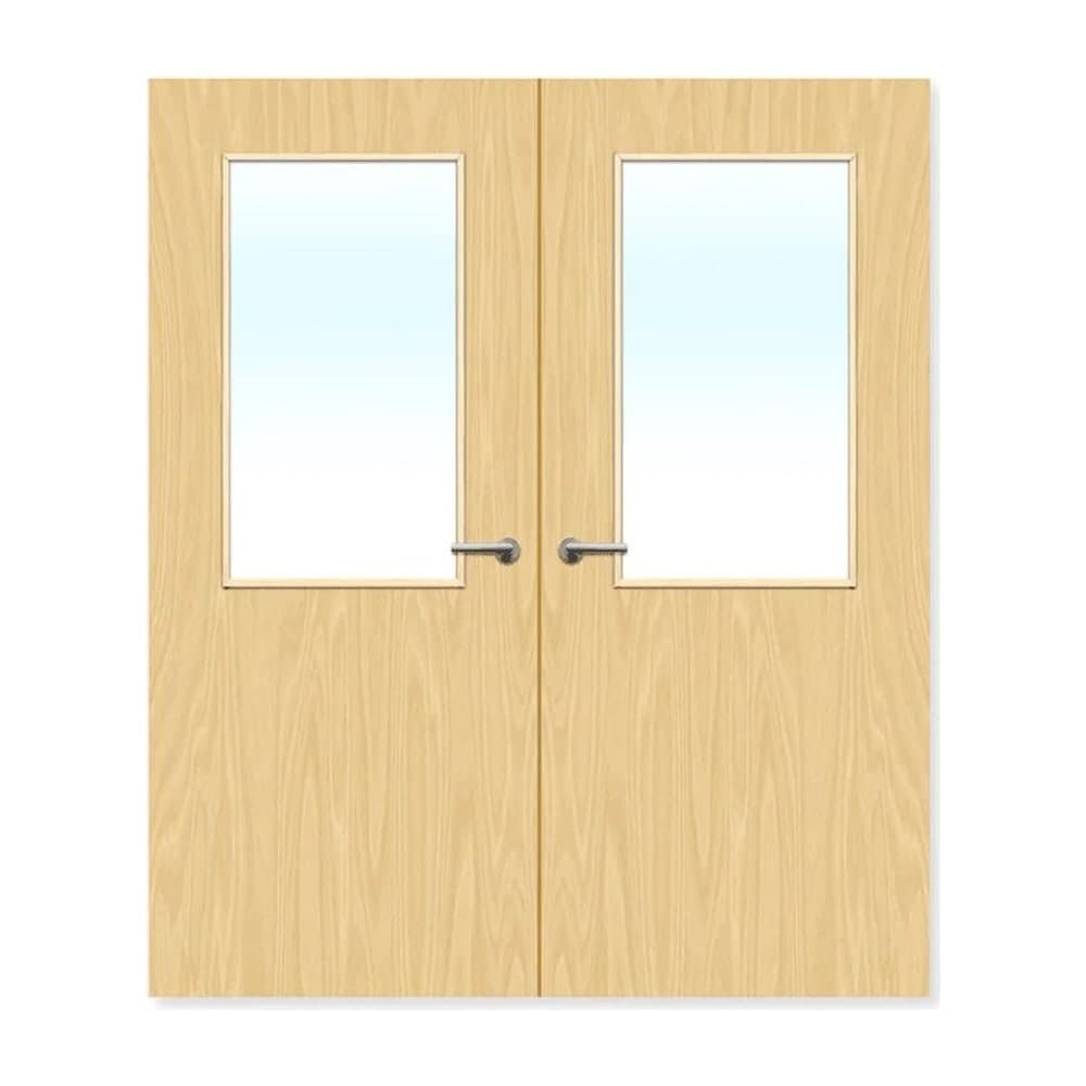 FDR 8G Internal Plywood Paint Grade Glazed Double FD60 Fire Doors