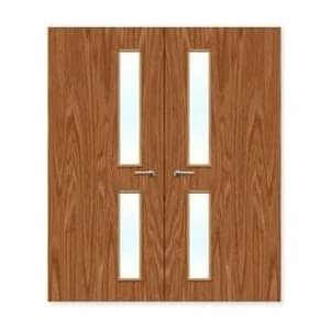 FDR 16G External Plywood Paint Grade Glazed Double FD60 Fire Doors
