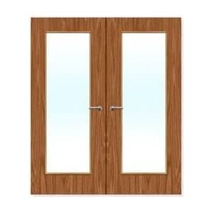 FDR 19G External Plywood Paint Grade Glazed Double FD30 Fire Doors