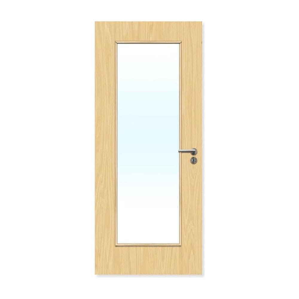 FDR 19G Made To Measure Internal Plywood Paint Grade Glazed FD30 Fire Door — alternate view