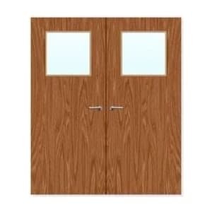 FDR 1G External Plywood Paint Grade Glazed Double FD60 Fire Doors