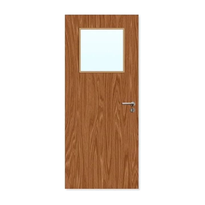 FDR 1G Internal Plywood Paint Grade Glazed FD30 Fire Door — alternate view