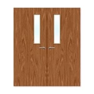 FDR 3G External Plywood Paint Grade Glazed Double FD60 Fire Doors