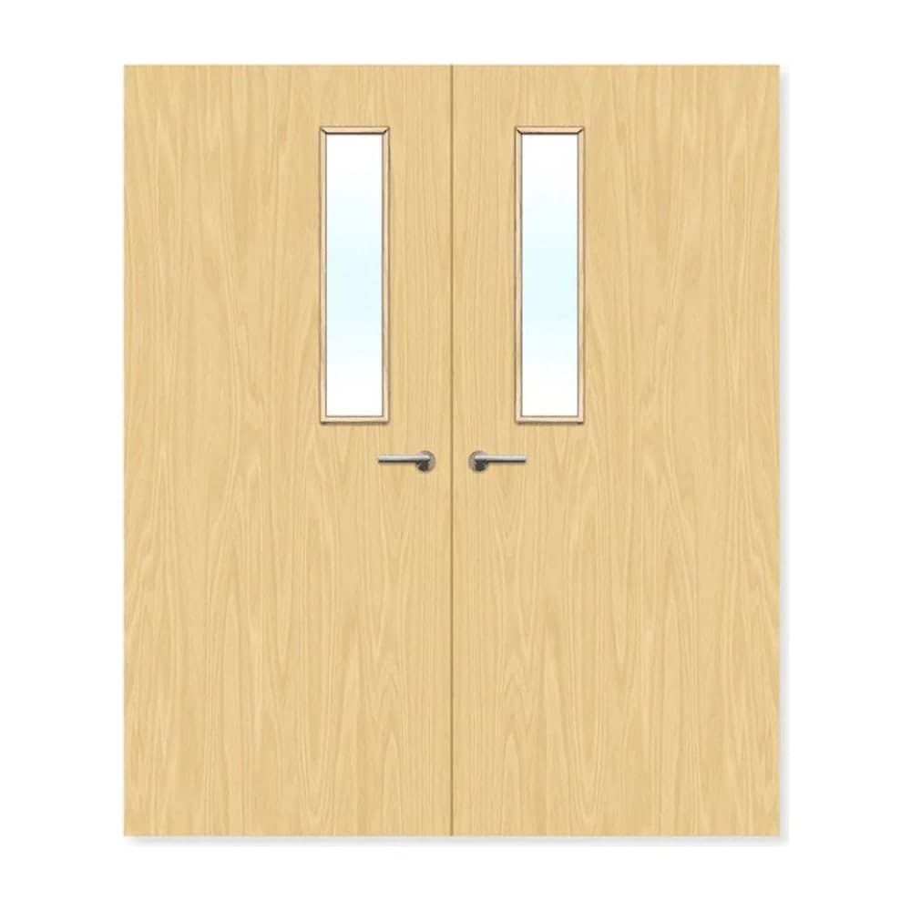 FDR 3G Internal Plywood Paint Grade Glazed Double FD30 Fire Doors