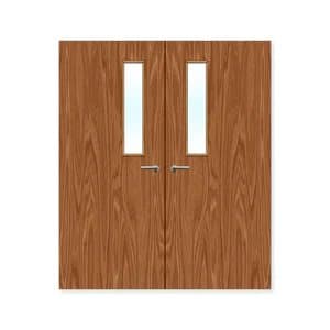 FDR 3G Internal Plywood Paint Grade Glazed Double FD30 Fire Doors