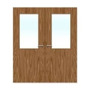 FDR 8G External Plywood Paint Grade Glazed Double FD60 Fire Doors