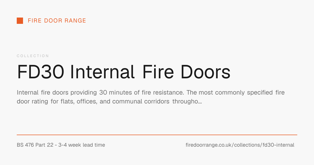 FD30 Internal Fire Doors | Fire Door Range